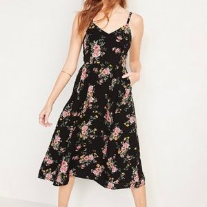 Old Navy Midi Length Floral Dress sz small